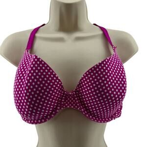 Victoria’s Secret Pink White Polka Dot Bra Cotton Lingerie Size 38D